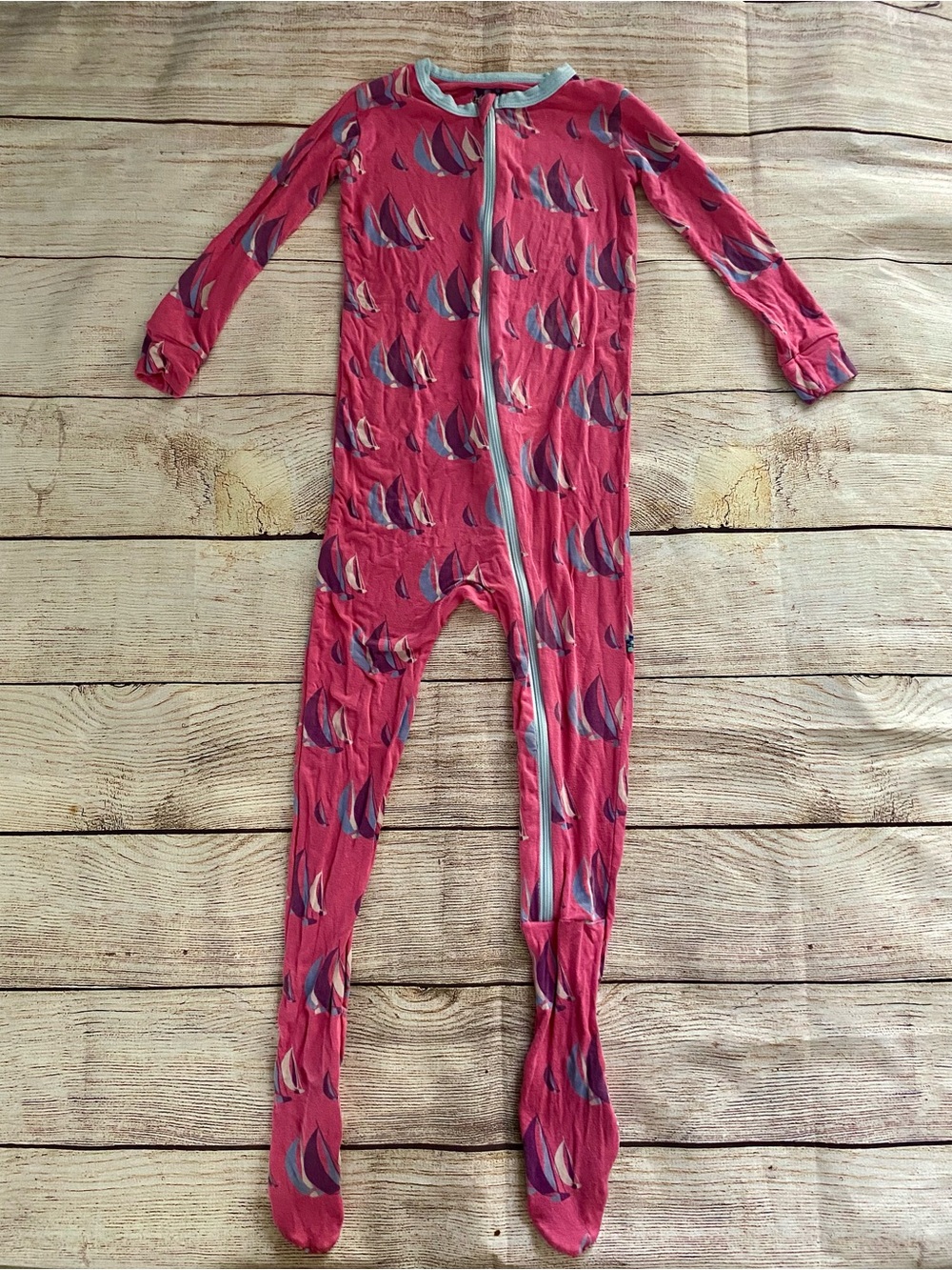Kickee Pants Sailboat Footie